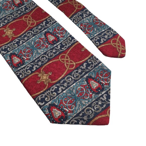 Arden Cravats Mens Necktie Tie Designer Blue Red Accessory Work Office Dad Gift - Picture 2 of 5